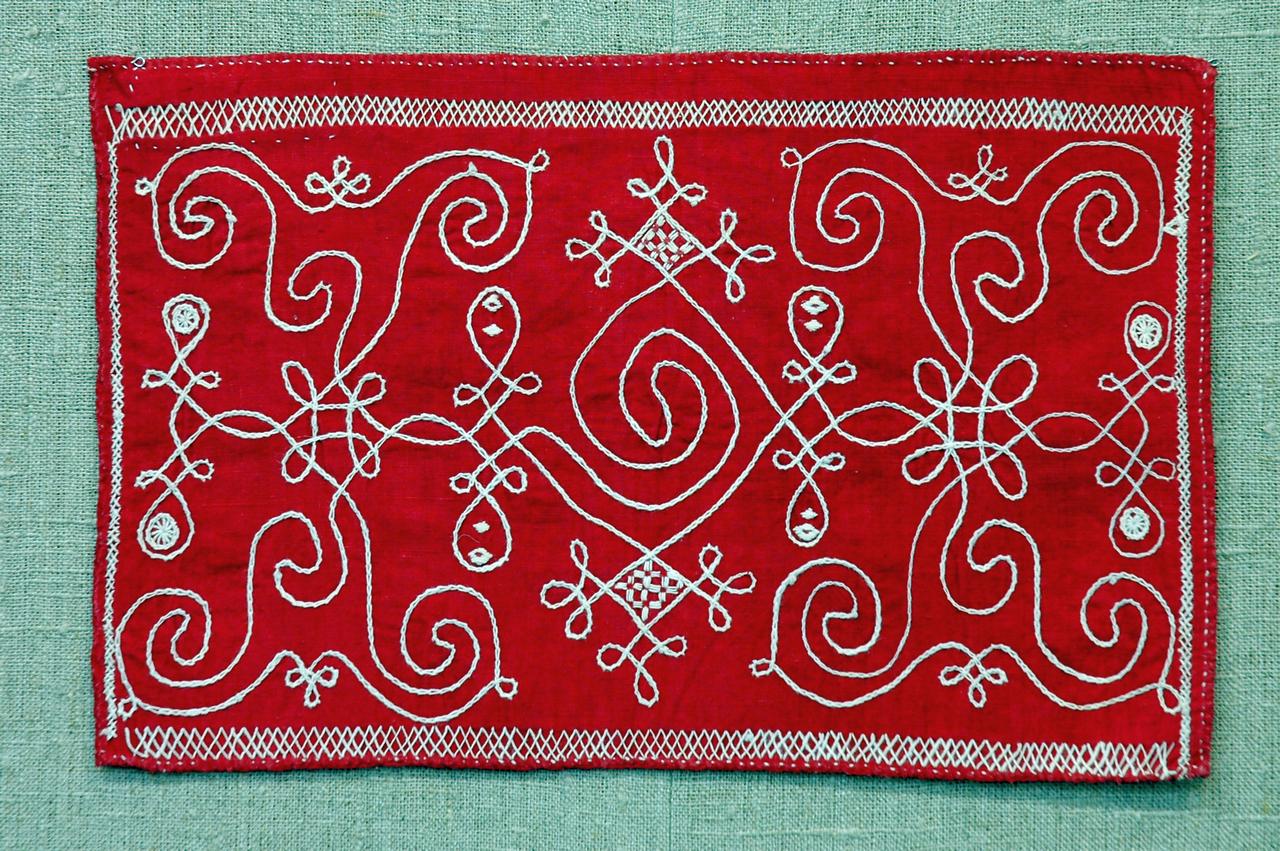 Конец полотенца, 1891-1910 гг., Архангельская губерния, Шенкурский уезд, Благовещенская волость, д. Першинская