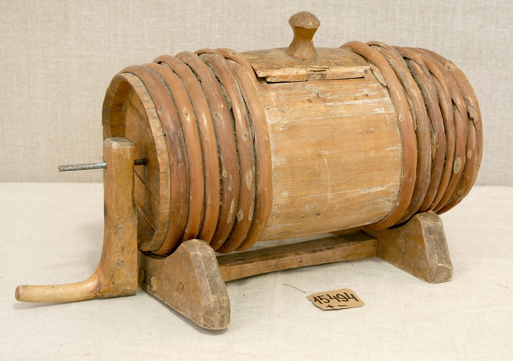 Маслобойка для взбивания масла, Конец ХIХ - начало ХХ в., Архангельская губ., Онежский уезд, Прилукская волость