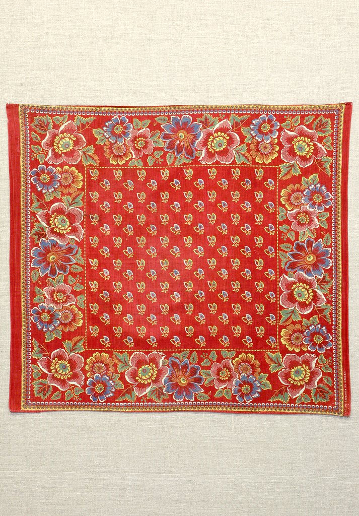 Платок, Конец XIX - начало ХХ в., Владимирская губерния, Александровский уезд, село Струнино. Товарищество Соколовской мануфактуры А. Баранова