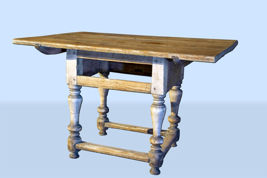 Стол обеденный, Вторая половина XIX в., Олонецкая губерния, Каргопольский уезд, Ошевенская волость, деревня Большой Халуй