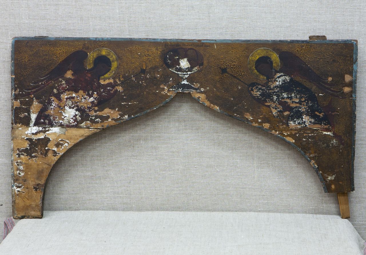 Икона "Сень от царских врат", XIX в., Русский Север