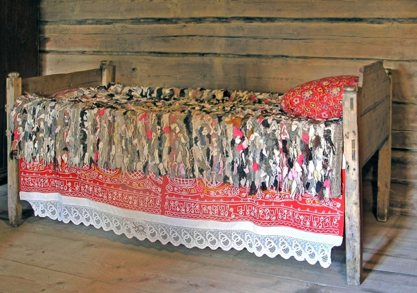 Кровать, Начало ХХ в., Олонецкая губ., Каргопольский уезд, Калитинская волость