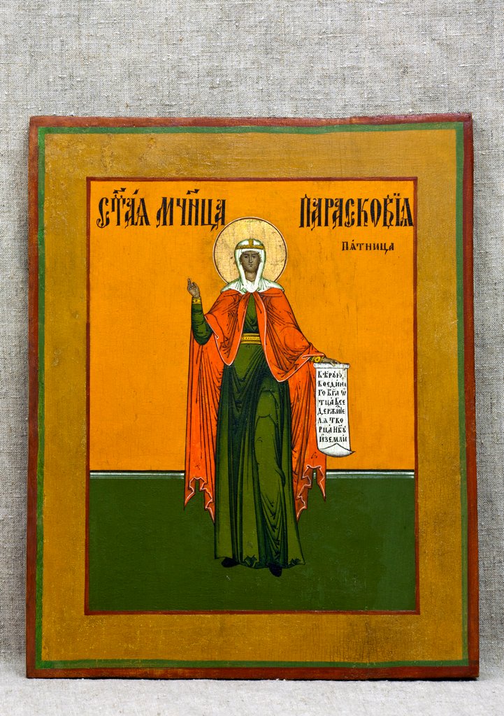 Икона "Параскева Пятница", ХIХ в., Русский Север
