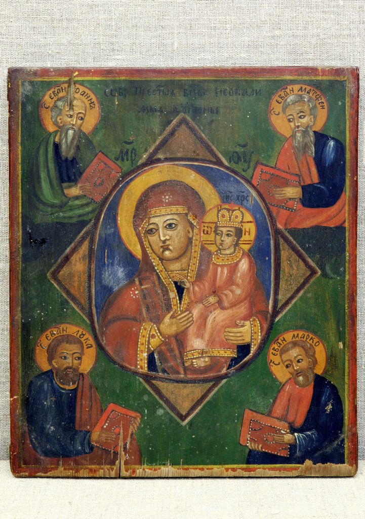 Икона «Богоматерь Неопалимая Купина», Вторая половина ХIХ – начало ХХ вв., Русский Север