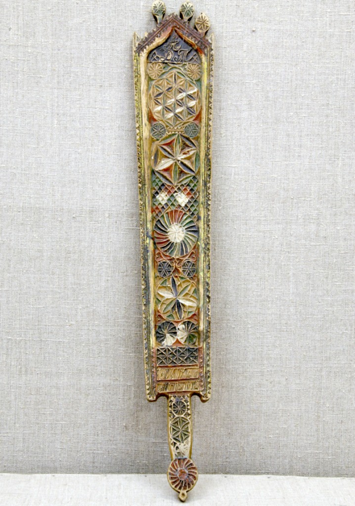 Рубель для глажения белья, 1906 г., Архангельская губ., Мезенский уезд