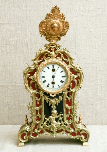 Часы настольные (каминные), Не ранее 1897 г. - начало ХХ в., Германия, г. Шрамберг (Schramberg), Фирма Hamburg-Amerikanische Uhrenfabrik (HAU)