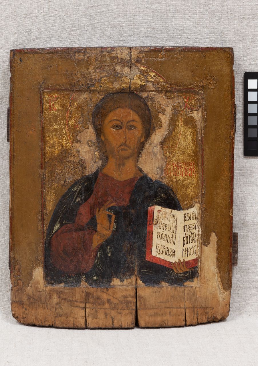 Икона "Спас Вседержитель", XVII-XVIII вв., Русский Север