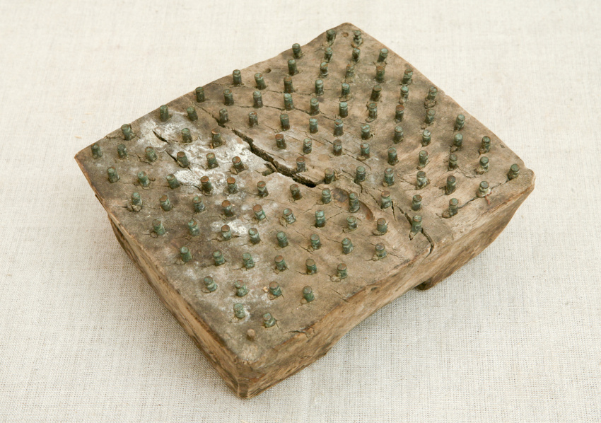 Доска набойная для набивания узора на ткань, Вторая половина ХIХ в., Архангельская губ.