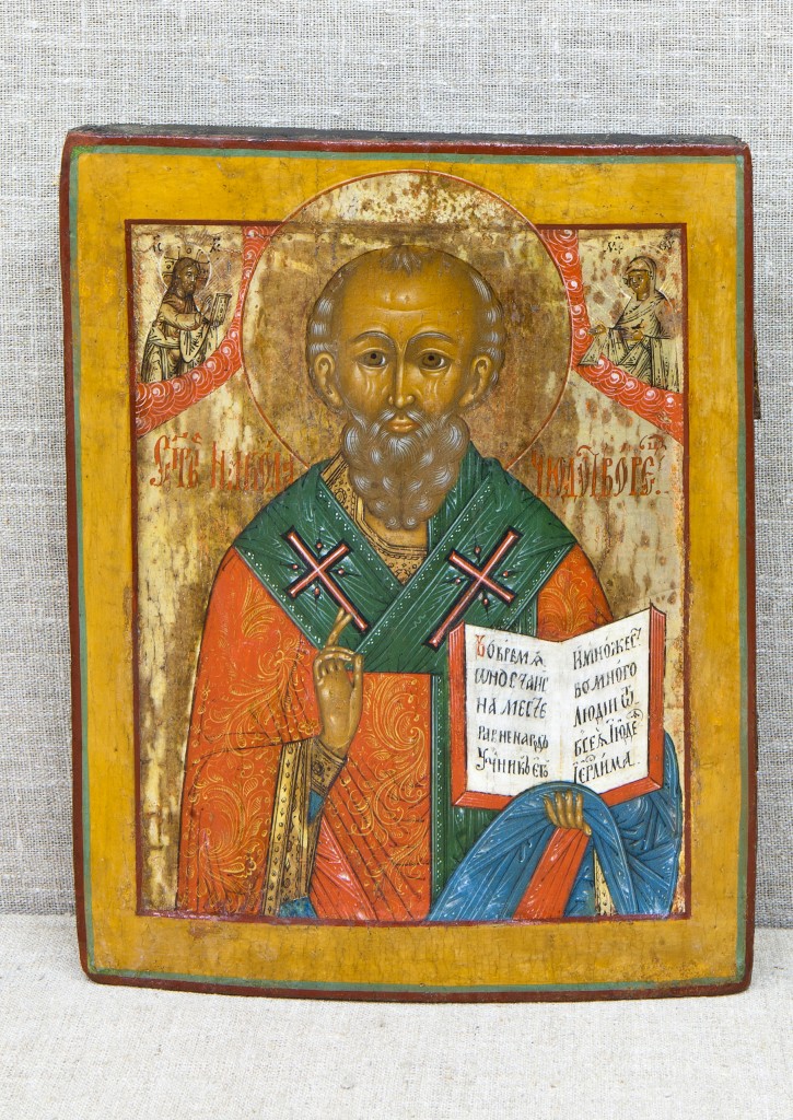 Икона "Николай Чудотворец", Вторая половина ХIХ в., Архангельская губерния
