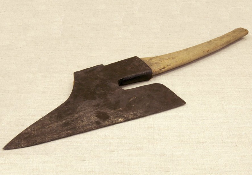 Топор–шлут («потёс»), Начало XX века, Архангельская губерния, Холмогорский уезд