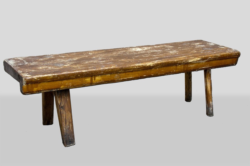 Скамья с «опушкой» по краю, Конец XIX в., Вологодская губ., Яренский уезд, Ленская волость