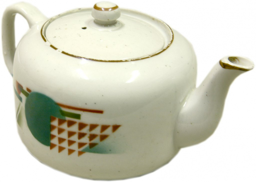 Чайник с крышкой, Конец 1920-х - начало 1940-х гг., Ленинградская обл., с. Бронницы