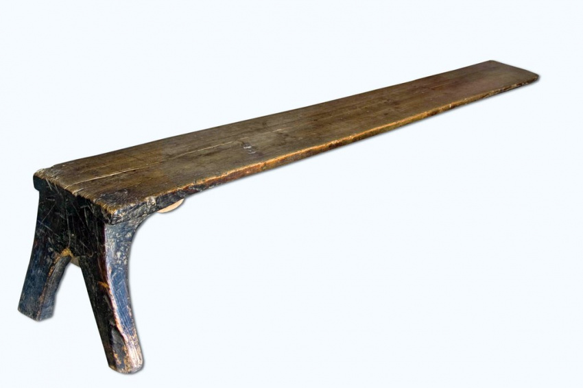 Скамья приставная, Конец XIX в., Олонецкая губ.,Каргопольский уезд, Ошевенская волость, дер. Гарь